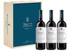 Vörösbor Marqués de Vargas  - Caja de Madera 3 Botellas -